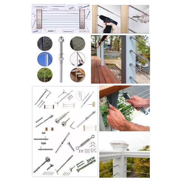 Sliver Custom 316 Stainless Steel Beveled Washer for Deck Cable Railing Kit Hardware