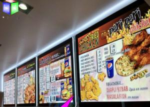 China Customized Single Side A3 LED Lightbox / Led Panel Light Box For Menu Sign wholesale