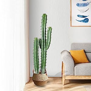 Artificial Cactus Fake Big Cactus 36 Inch Faux Cacti Plants For Home Garden Office Store Decoration