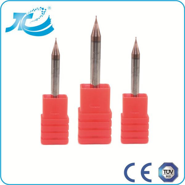 2 Flute Mirco Diameter CNC Ball Nose Endmill , Carbide Cutting Tools Tungsten