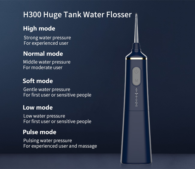 IPX7 Waterproof Electric Water Toothpick , FDA 240ML Oral Water Irrigators