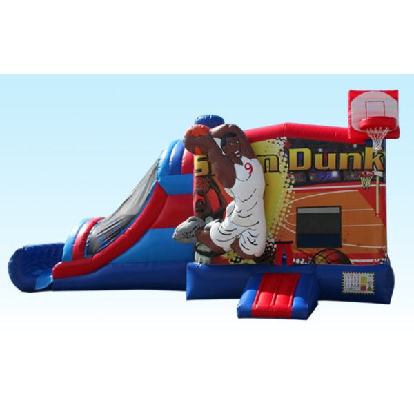 Basketball Shot Inflatable Fun Park Bounce , Sports Games Fun Bounce House