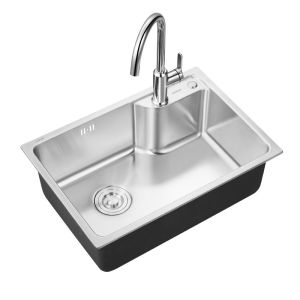 China AF5508 Stainless Steel Kitchen Sink 620×430×201mm Single Bowl wholesale