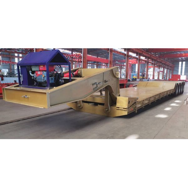 Detachable Gooseneck 4 Axle RGN Multi Axle Modular Trailer