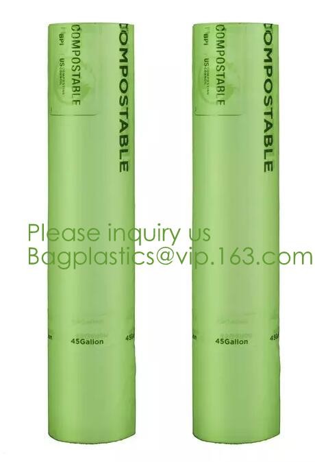 Drawstring Drawtape liner sacks, sachets, closure,shopping biodegradable compostable clear plastic grocery shopping bag,