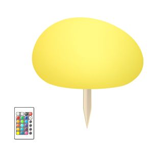 China 1800mAh 6000K Outdoor Solar Lawn Lights Garden Led Stone Shaped 5V 1.5W wholesale