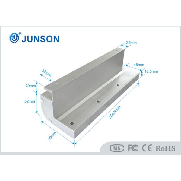 Glass Door Aluminum Z Bracket 600lbs JS-28UZL High Strength Aluminum Material