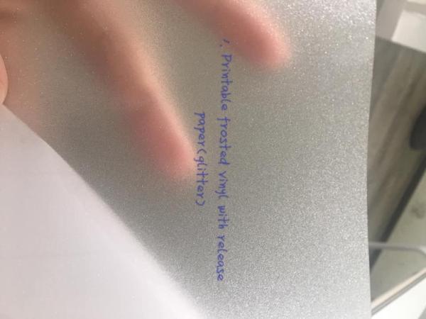 Quality Office Decoration Embossed Frosted Glass sticker Film with removable glue for sale