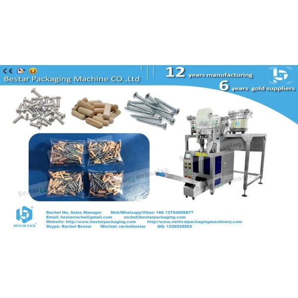 Screw nails bolts nuts automatic counting and mix pouch packing machine