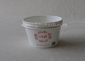 4 oz Custom Printed Disposable Paper Ice Cream Cup Biodegradable Safety