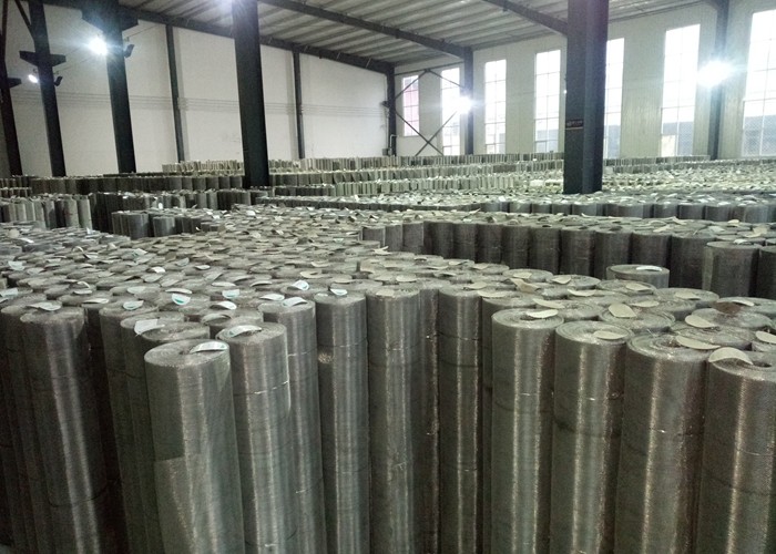 316 / 304 Stainless Steel Woven Wire Mesh , 4X4 Plain Weave Fabric