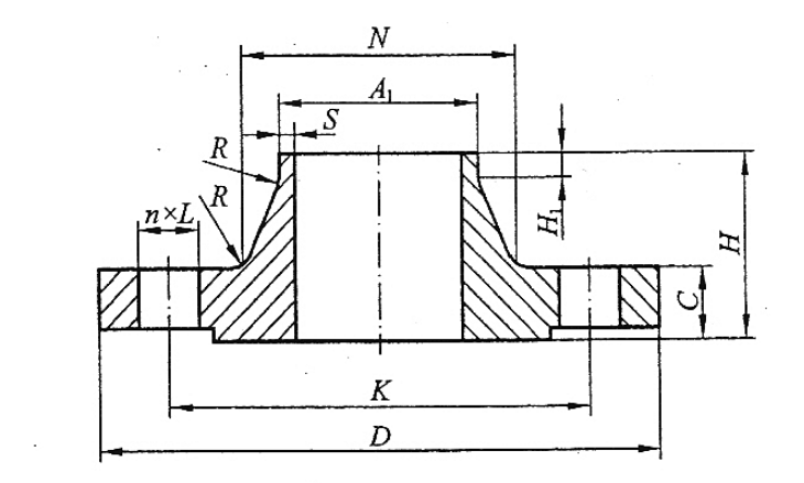 Heat Treatment Carbon Steel Weld Neck Flange