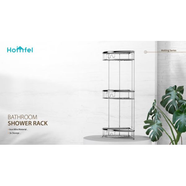 Steel Hanging Bathroom Shower Caddy ,Dual Tier Shower Rack Organizer