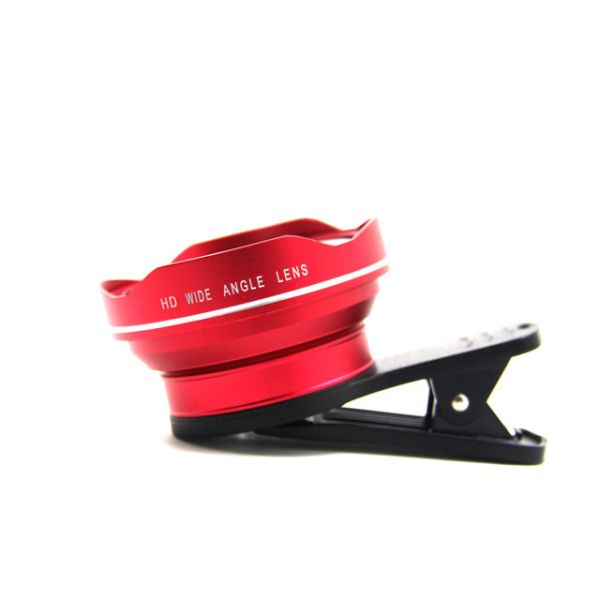 Red Cell Phone Wide Angle Lens Mobile Universal Lens 0.107kg Single Gross Weight