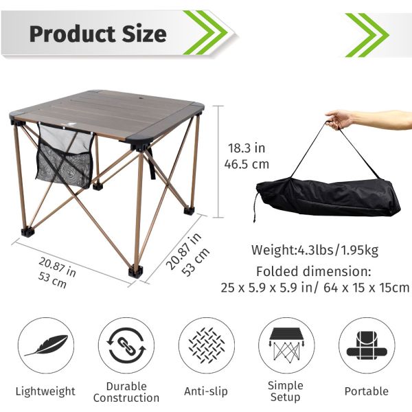 6061 Aluminum Camping Table