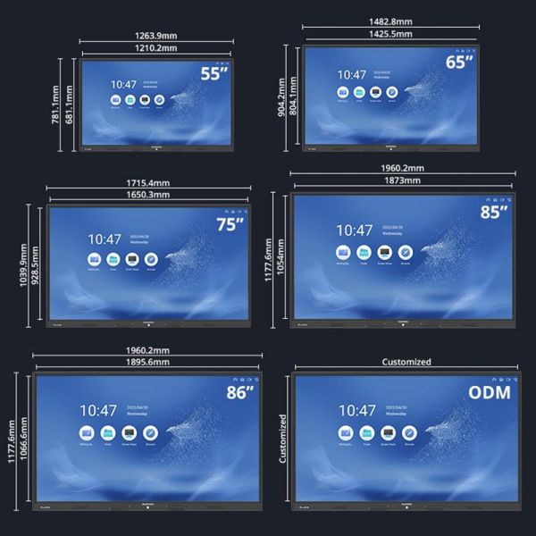 Multi-touch IR / Capacitive Touch Screen Presentation Board with 400cd/m2 Brightness 5