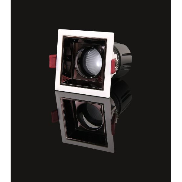 38deg Anti Glare Spotlights 100lm/ W Square LED Spotlight 15W 24deg 38deg