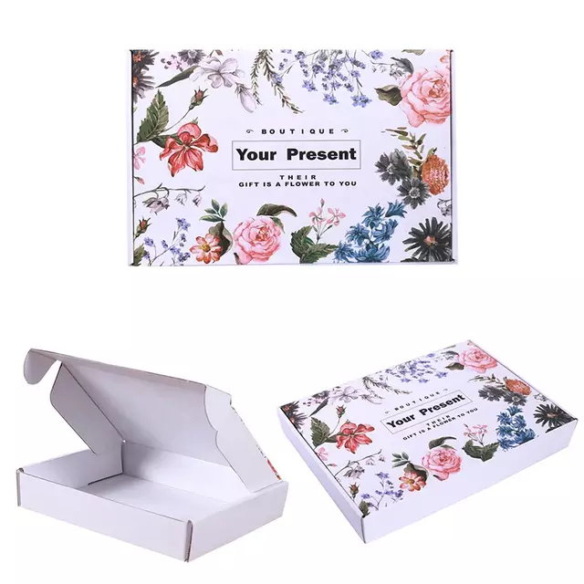 Embossing Recycled Paper Gift Boxes