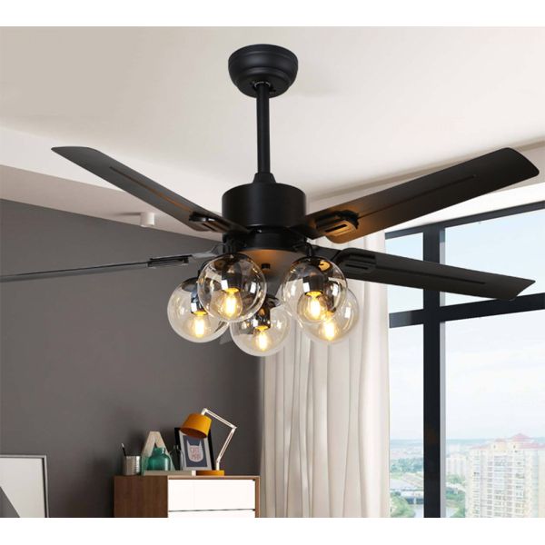 Ceiling Fan with Light 42 inch Remote Control 220V 110V fan lamp for home bedroom led ceiling fan light(WH-CLL-09)