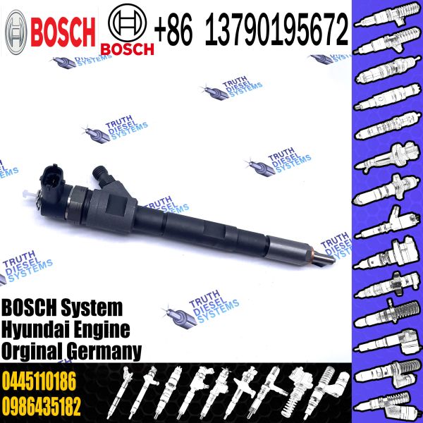 High Quality New Diesel Fuel Injector 0445110186 For HYUNDAI H-1/KIA SORENTO 2.5 CRDi