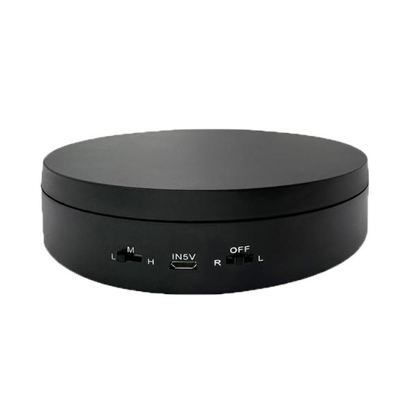 Freestanding Round Rotating Display Stand Electric Turntable Display With Two