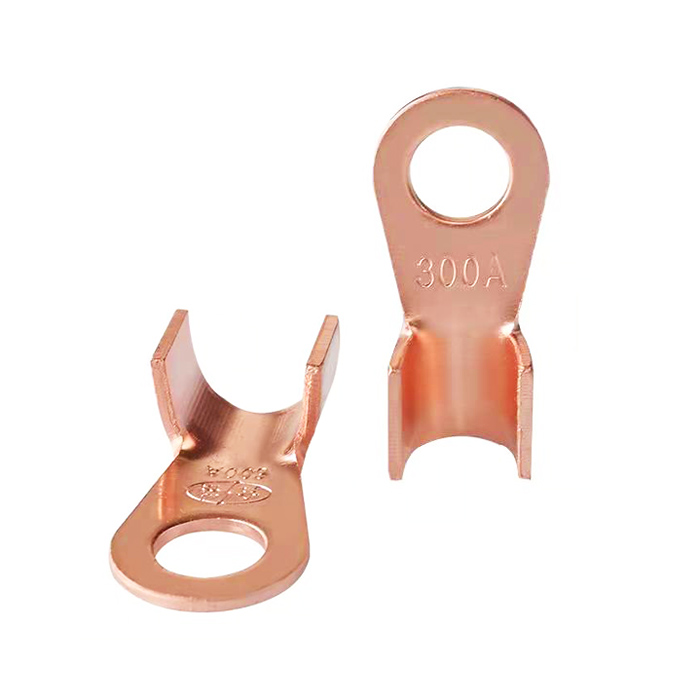 SC Non Insulated Cable Lug Connectors Terminals Copper Open Nose Double Hole