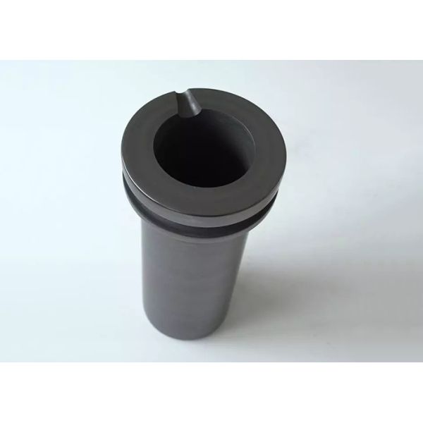 1200C Furnace Graphite Crucible For Aluminium Gold Melting 70MPa Compressive Strength