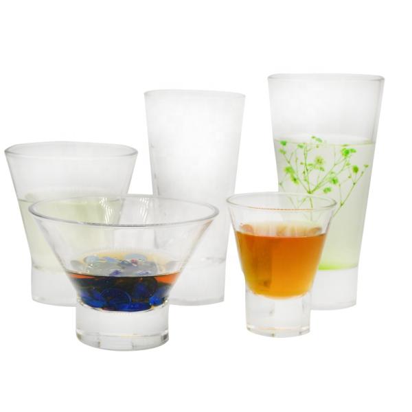 Heavy Duty Thick Bottom Tumbler Drinking Glasses For Restaurant