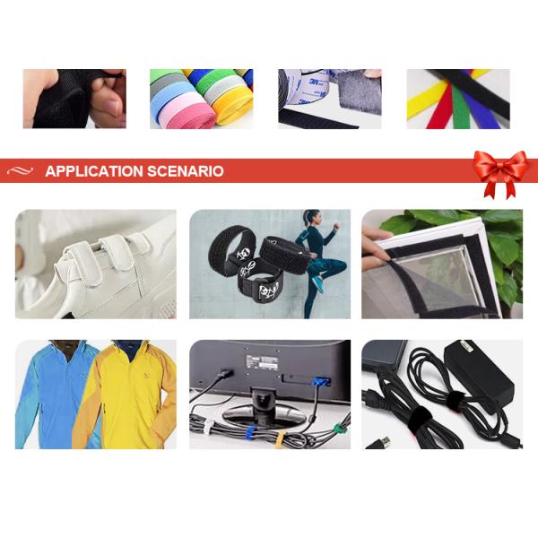 3/4inch 50mm Factory Black white Hook and Loop fastener Tape Roll