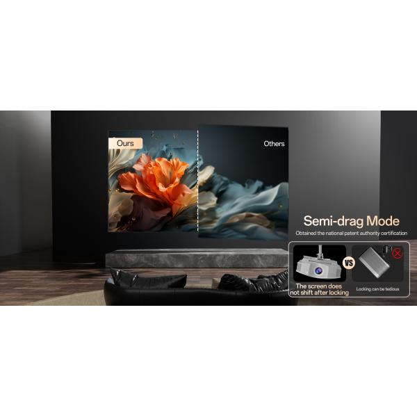 Aluminum Alloy Projector Mounting Brackets Touch Control Adjustable Height Projector Mount