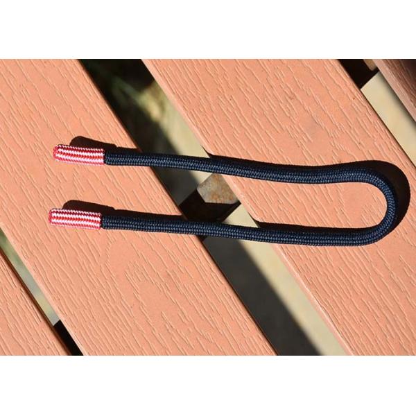 Long 31cm Garments Polyester Drawstring Cord With Custom Knitting Endings