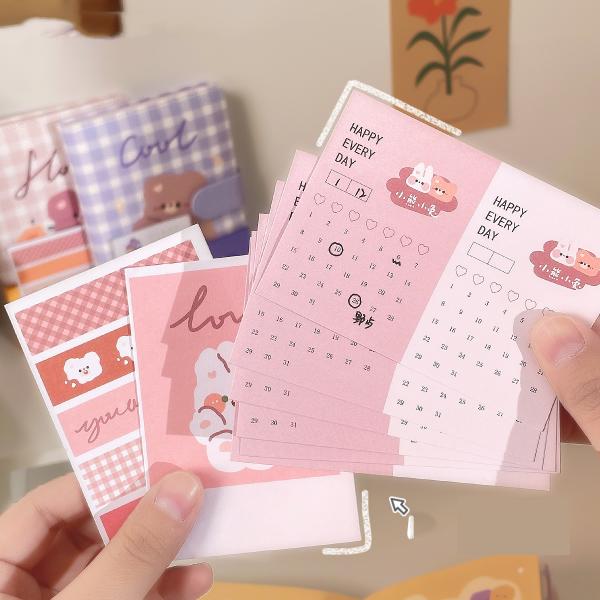 Leather Cute Ins Cartoon Student Color Page Hand Notebook LOGO Customization Accepted