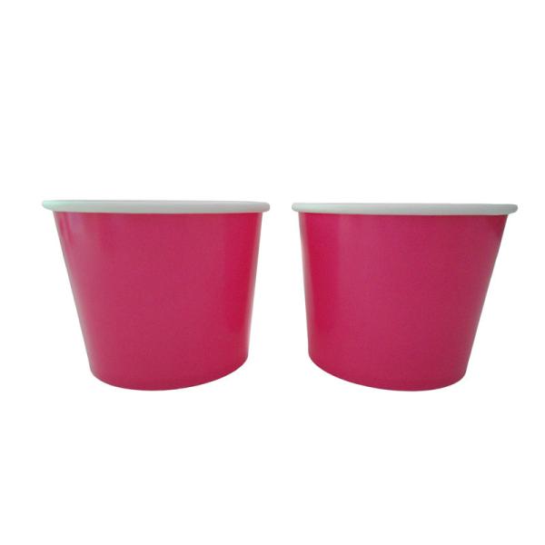 Quality Custom Design Paper Cups For Ice Cream 8 Oz With PE Coating Single Use for sale