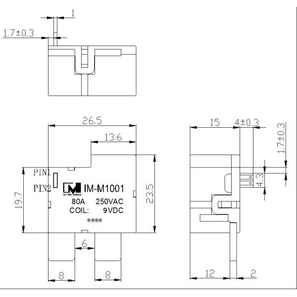 100A AC 220V 2 Way Relay Module , Two Coil Latching Relay Energy Monitoring