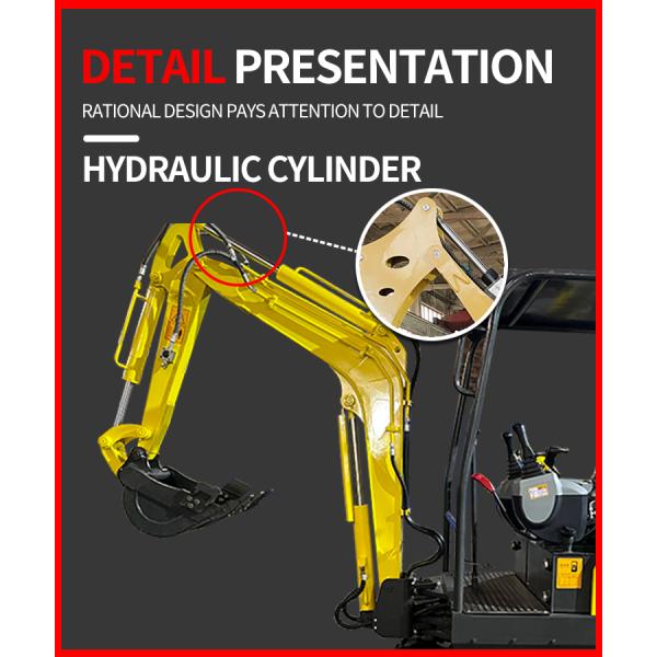 Hydraulic Tiny Mini Excavator 2000kg 4km/h Compact Digging Equipment
