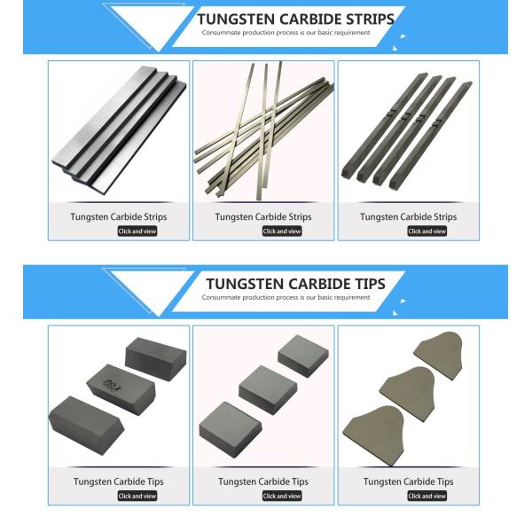 High Wear Resistant Nickle Coating Tungsten Carbide Saw Tips Polished