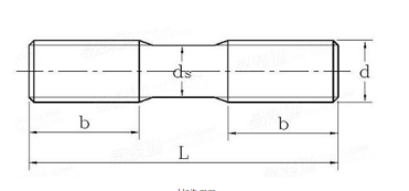 Anti Corrosion Double End Threaded Rod , Dual Threaded Stud For Large Equipment