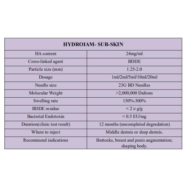 100ml Derma Filler Hyaluronic Acid Gel For Breast Injection