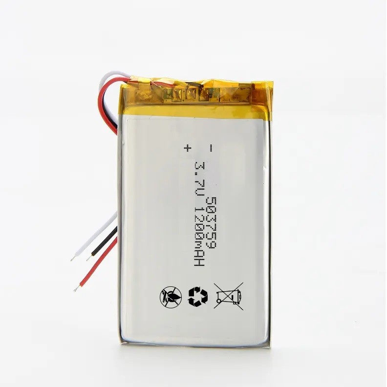 China 503759 3.7v 1200mah Lithium Polymer Battery Pack High Capacity wholesale