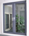 Power Coated 1.4mm Aluminium Casement Window With Mosquito Net