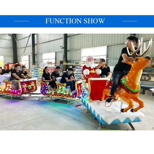 Santa Clause Design Kiddie Train Ride 3/4/5 Cabins For Small Sized Squares