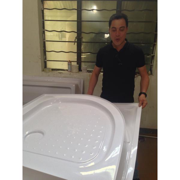 China acrylic shower tray making skills training--customer from Yemen, Tunisia wholesale