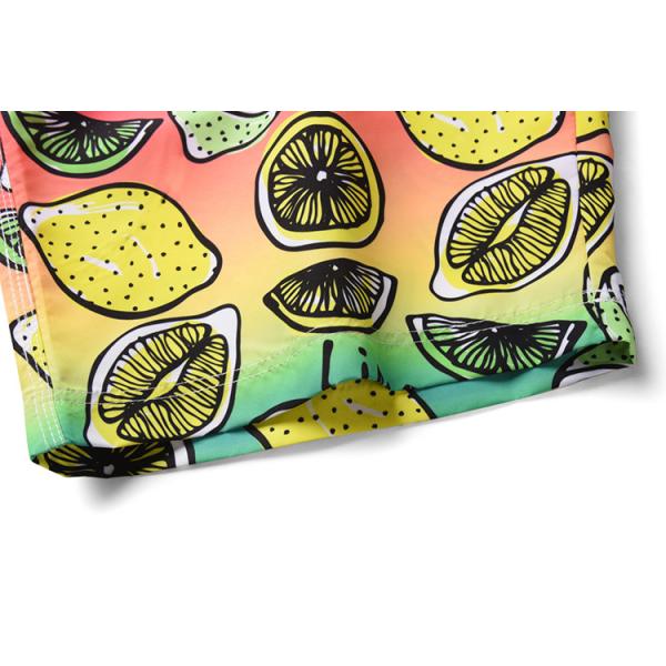 Lemon Patterned XXL 54 SUP Board Shorts