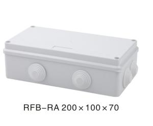 White Waterproof Junction Box With Rubber Seal Outdoor Power Junction Box