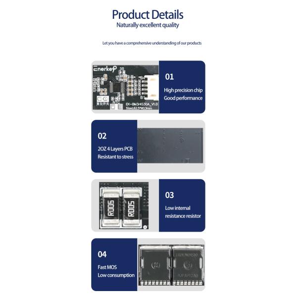 Enerkey 3S 4S 30A BMS With NTC , 18650 Li-ion Lithium Battery Cell PCB Protection Board