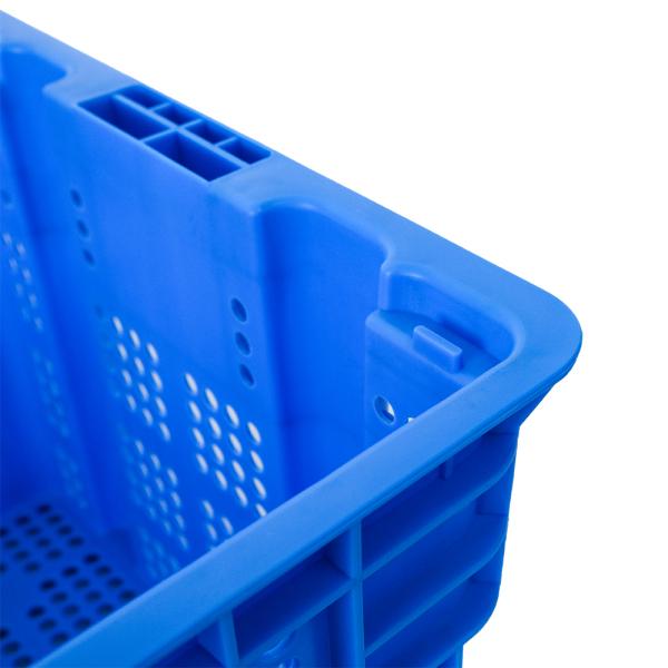 Convenient Handle Collapsible PP Fruit Vegetable Seafood Crates for Easy Storage