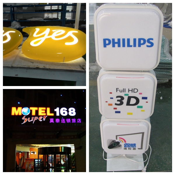 Outdoor waterproof Shop advertising 3D LED light box letter sign