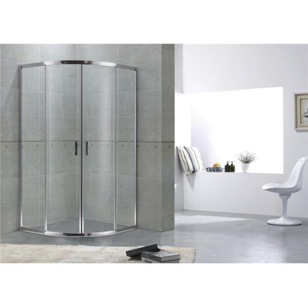 Sliding 6mm Clear Glass Quadrant Shower Enclosures with Bright Aluminum Alloy Profiles