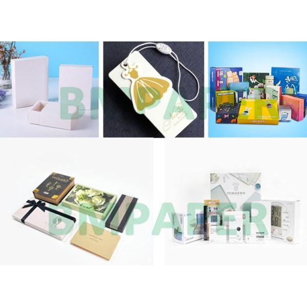 2mm Thick Recyclable Two Sides White Ivory Board For Hangtag High Stiffness