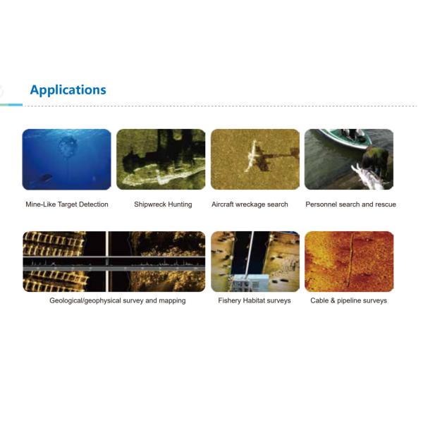 CCS Dual Frequency Fluid 900kHz 6kn Side Scan Sonnar with Real-time Frequency Switching